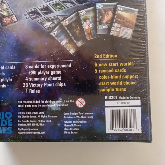 NEW SEALED Race For The Galaxy 2nd Edition Board Game Tom Lehman Rio Grande - Picture 10 of 10